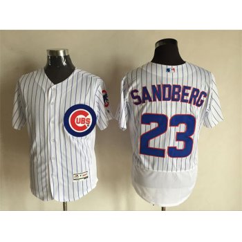 Men's Chicago Cubs #23 Ryne Sandberg Retired Gray 2016 Flexbase Majestic Baseball Jersey