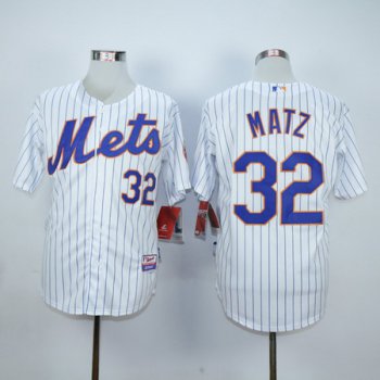Men's New York Mets #32 Steven Matz White Home Cool Base Baseball Jersey