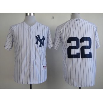 New York Yankees #22 Jacoby Ellsbury White Jersey
