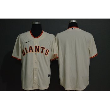Men's San Francisco Giants Blank Cream Stitched MLB Cool Base Nike Jersey