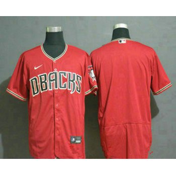 Men's Arizona Diamondback Blank Red Stitched Nike MLB Flex Base Jersey
