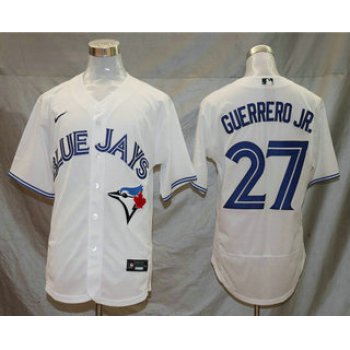 Men's Toronto Blue Jays #27 Vladimir Guerrero Jr. White Stitched MLB Flex Base Nike Jersey