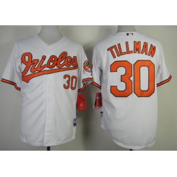 Baltimore Orioles #30 Chris Tillman White Jersey