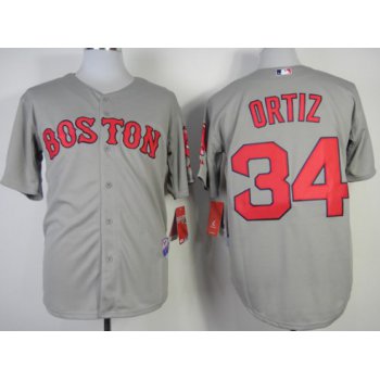 Boston Red Sox #34 David Ortiz 2014 Gray Jersey