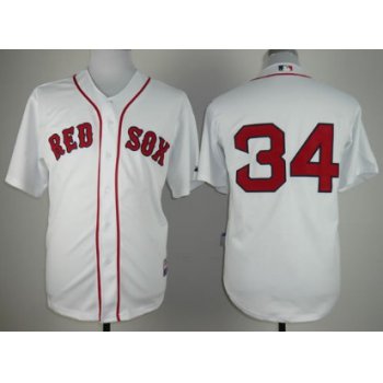 Boston Red Sox #34 David Ortiz White Jersey