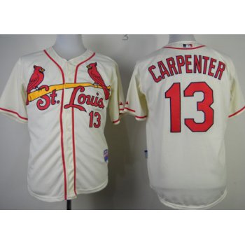 St. Louis Cardinals #13 Matt Carpenter Cream Jersey