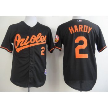Baltimore Orioles #2 J.J. Hardy Black Jersey