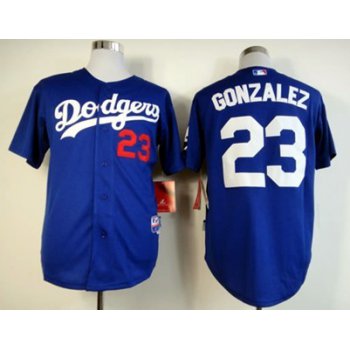 Los Angeles Dodgers #23 Adrian Gonzalez Blue Jersey