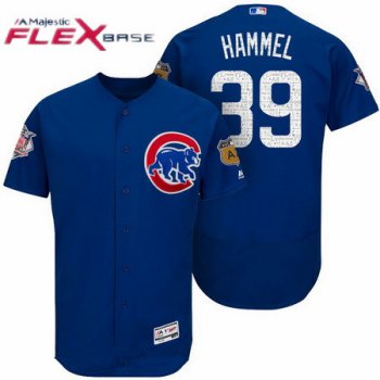 Men's Chicago Cubs #39 Jason Hammel Royal Blue 2017 Spring Training Stitched MLB Majestic Flex Base Jersey