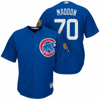 Men's Chicago Cubs #70 Joe Maddon Royal Blue 2017 Spring Training Stitched MLB Majestic Cool Base Jersey