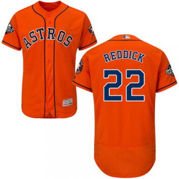 Astros #22 Josh Reddick Orange Flexbase Authentic Collection 2019 World Series Bound Stitched Baseball Jersey