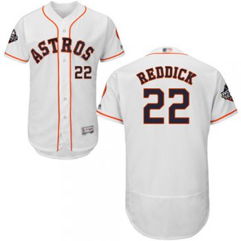 Astros #22 Josh Reddick White Flexbase Authentic Collection 2019 World Series Bound Stitched Baseball Jersey