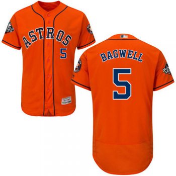 Astros #5 Jeff Bagwell Orange Flexbase Authentic Collection 2019 World Series Bound Stitched Baseball Jersey