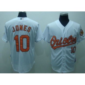Baltimore Orioles #10 Adam Jones White Jersey