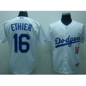 Los Angeles Dodgers #16 Andre Ethier White Jersey