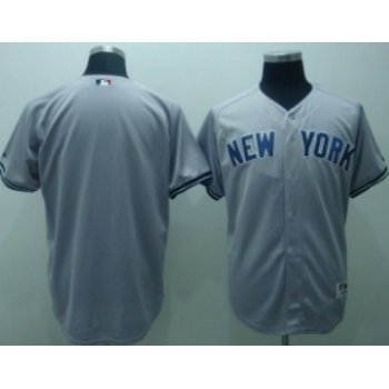 New York Yankees Blank Gray Jersey