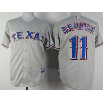 Texas Rangers #11 Yu Darvish Gray Jersey