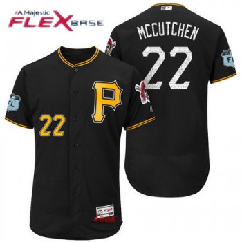 Men's Pittsburgh Pirates #22 Andrew McCutchen Black 2017 Spring Training Stitched MLB Majestic Flex Base Jersey