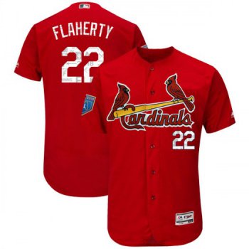 Men's St. Louis Cardinals #22 Jack Flaherty Authentic Scarlet Flex Base 2018 Spring Training Jersey