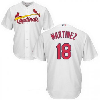 Men's St. Louis Cardinals #18 Carlos Martinez White Home Stitched MLB Majestic Cool Base Jersey
