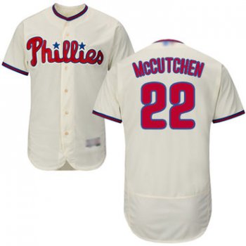 Men's Philadelphia Phillies #22 Andrew McCutchen Cream Flexbase Authentic Collection Stitched Baseball Jersey