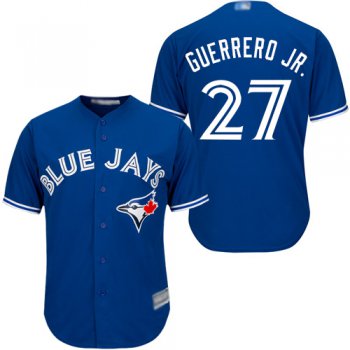 Men's Toronto Blue Jays #27 Vladimir Guerrero Jr. Blue New Cool Base Stitched Baseball Jersey