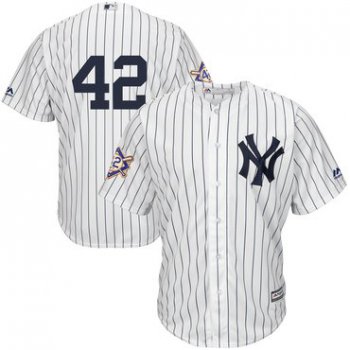 Men's New York Yankees #42 Mariano Rivera White 2019 Jackie Robinson Day Cool Base Jersey