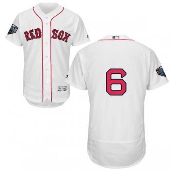 Red Sox #6 Johnny Pesky White Flexbase Authentic Collection 2018 World Series Stitched MLB Jersey