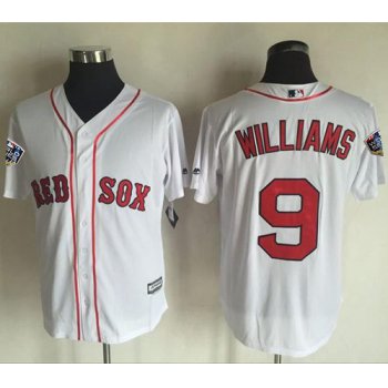 Red Sox #9 Ted Williams White New Cool Base 2018 World Series Stitched MLB Jersey
