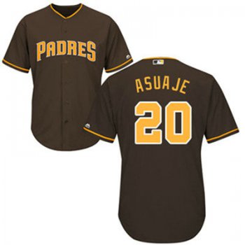 San Diego Padres 20 Carlos Asuaje Brown New Cool Base Stitched Baseball Jersey