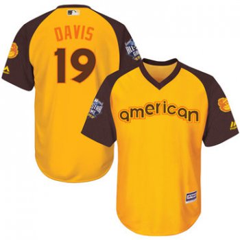 Chris Davis Gold 2016 MLB All-Star Jersey - Men's American League Baltimore Orioles #19 Cool Base Game Collection