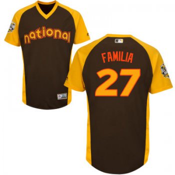Men's National League New York Mets #27 Jeurys Familia Brown 2016 MLB All-Star Cool Base Collection Jersey