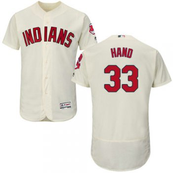 Cleveland Indians 33 Brad Hand Cream Flexbase Authentic Collection Stitched Baseball Jersey