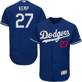 Los Angeles Dodgers 27 Matt Kemp Blue Flexbase Authentic Collection Stitched Baseball Jersey