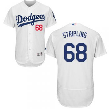 Los Angeles Dodgers 68 Ross Stripling White Flexbase Authentic Collection Stitched Baseball Jersey