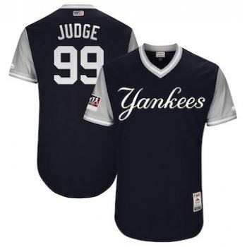 Men's New York Yankees 99 Aaron Judge Judge Majestic Navy 2018 Players' Weekend Authentic Jersey