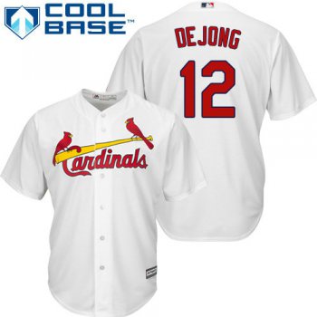 St.Louis Cardinals #12 Paul DeJong White New Cool Base Stitched Baseball Jersey