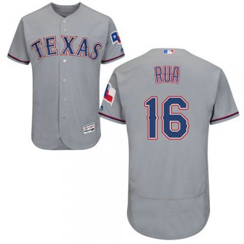 Texas Rangers #16 Ryan Rua Grey Flexbase Authentic Collection Stitched Baseball Jersey