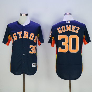 Men's Houston Astros #30 Carlos Gomez Navy Blue 2016 Flexbase Majestic Baseball Jersey