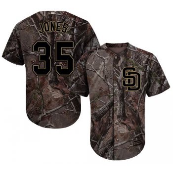 San Diego Padres #35 Randy Jones Camo Realtree Collection Cool Base Stitched MLB Jersey