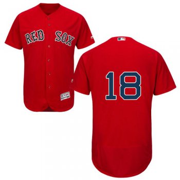 Boston Red Sox #18 Mitch Moreland Red Flexbase Authentic Collection Stitched Baseball Jersey