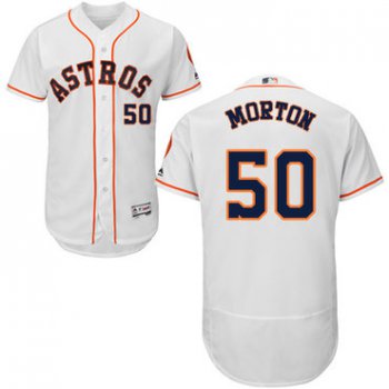 Houston Astros #50 Charlie Morton White Flexbase Authentic Collection Stitched Baseball Jersey