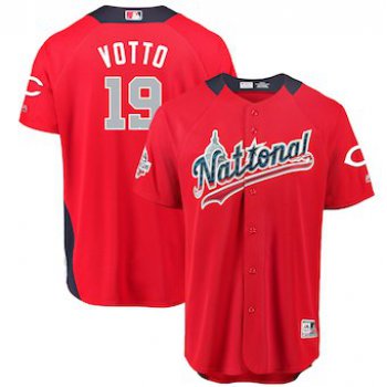 Men's National League #19 Joey Votto Majestic Red 2018 MLB All-Star Game Home Run Derby Player Jersey