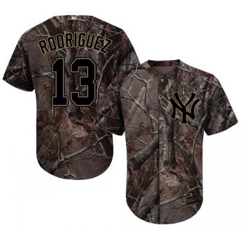 New York Yankees #13 Alex Rodriguez Camo Realtree Collection Cool Base Stitched MLB Jersey