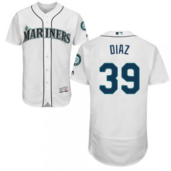 Seattle Mariners #39 Edwin Diaz White Flexbase Authentic Collection Stitched Baseball Jersey