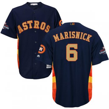 Men's Houston Astros #6 Jake Marisnick Navy Blue 2018 Gold Program Cool Base Stitched MLB Jersey