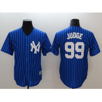 New York Yankees #99 Aaron Judge Blue Cool Base Jersey