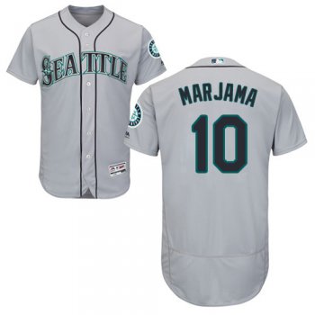 Seattle Mariners #10 Mike Marjama Grey Flexbase Authentic Collection Stitched Baseball Jersey