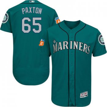 Seattle Mariners #65 James Paxton Green Flexbase Authentic Collection Stitched Baseball Jersey