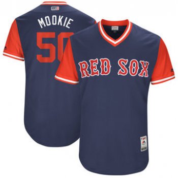 Men's Boston Red Sox Mookie Betts Mookie Majestic Navy 2017 Players Weekend Authentic Jersey